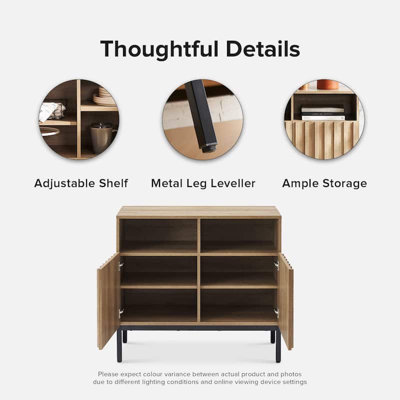 Mopio Norwin Modern Industrial 2-Door Cabinet