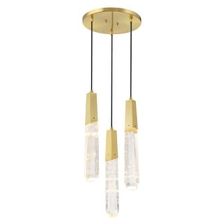 Kovacs P1284-L Drifting Droplets 3 Light 12" Wide LED Crystal Multi