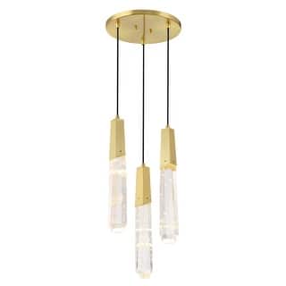 Kovacs P1284-L Drifting Droplets 3 Light 12" Wide LED Crystal Multi