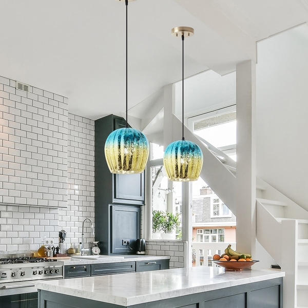 Teal and gold light shade online