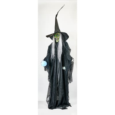93" Standing Animated Halloween Witch
