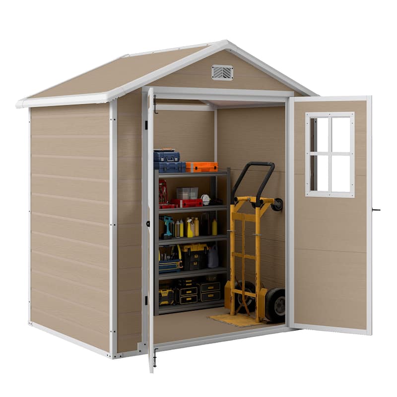Moasis 6x4.4 Ft Resin Storage Shed