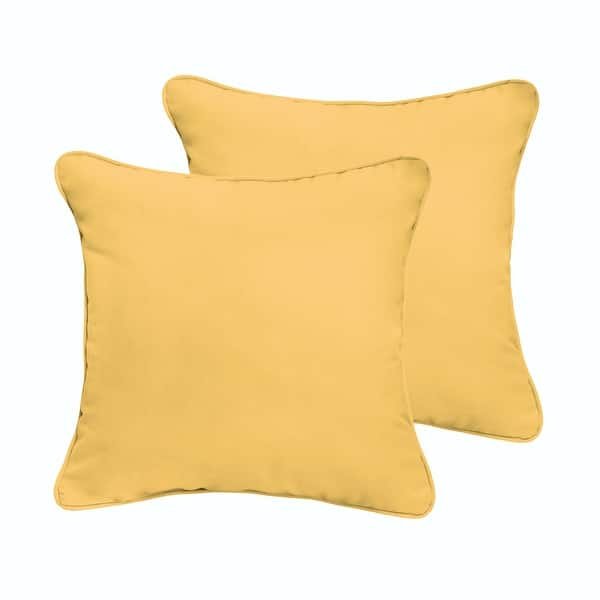 Clara 18 Inch Indoor Outdoor Throw Pillows With Sunbrella Fabric Set Of 2 On Sale Overstock 5043199