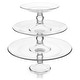 preview thumbnail 4 of 7, Libbey Selene 3-Tier Glass Footed Server Set - Set of 3