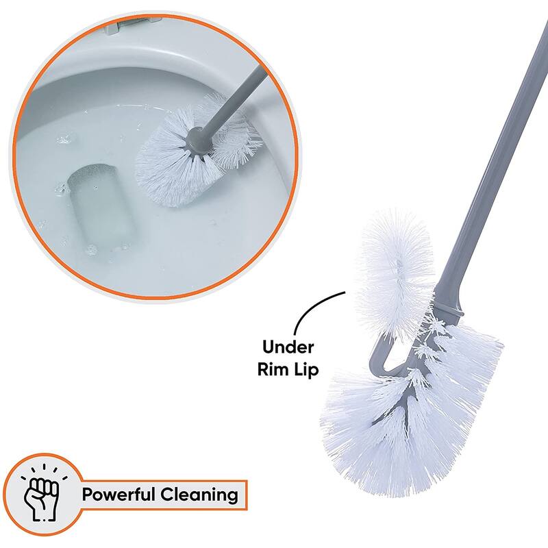 Toilet Brush with Lip and Caddy