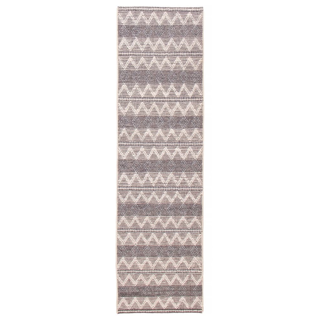 ECARPETGALLERY Braid weave Sienna Grey Wool Rug - 2'9 x 10'0