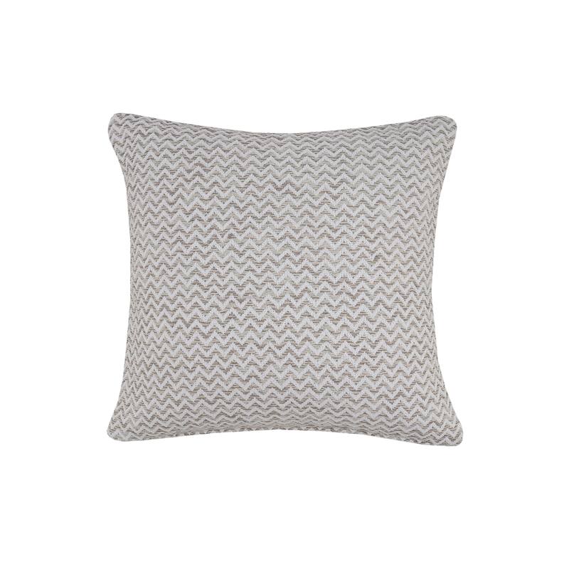 Sevita Beige and White Chevron Throw Pillow