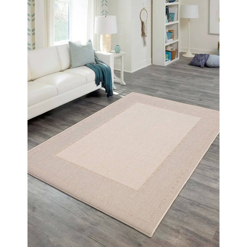 ECARPETGALLERY Machine Woven Jute Natura Polypropylene Rug