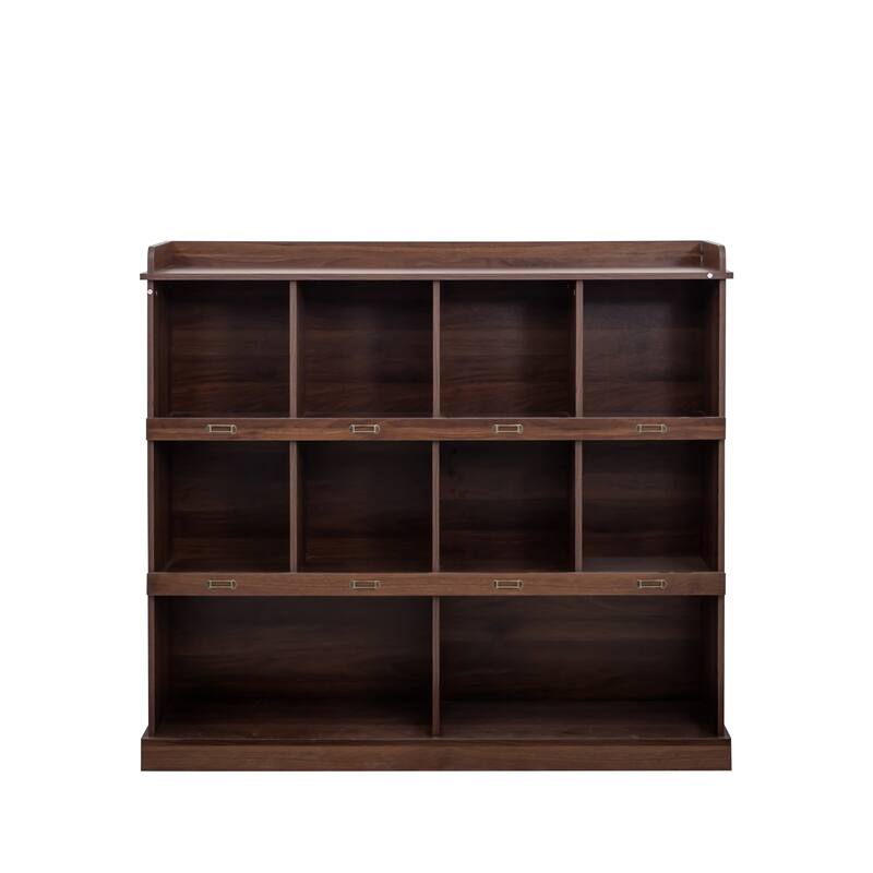 Modern Storage Cabinet with Ten Shelves for Living Room, Bedroom, Office
