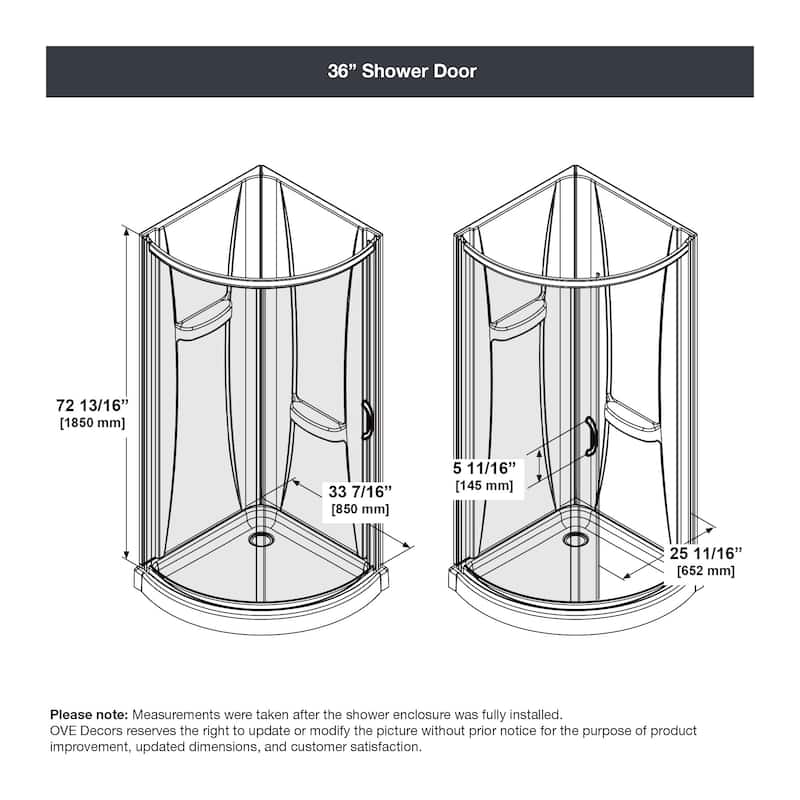 Ove Decors Breeze Shower Kit, Clear Panels, Walls and Base