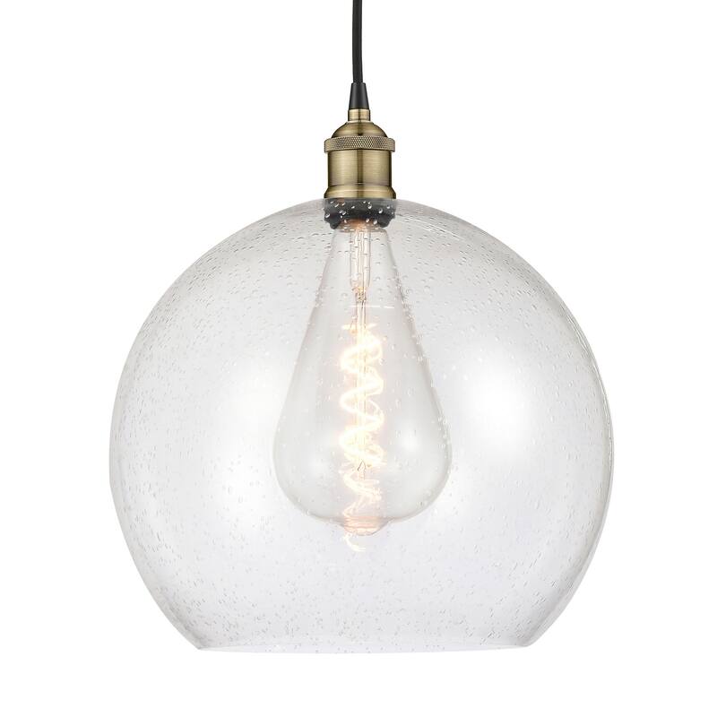 Innovations Lighting 616-1P-17-14 Athens Pendant Athens 14" Wide - Black Antique Brass / Seedy