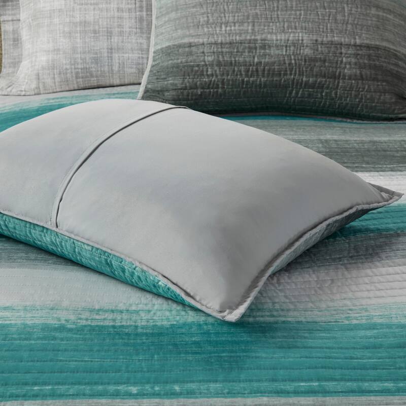 Madison Park Essentials Barret Quilt Set with Cotton Bed Sheets