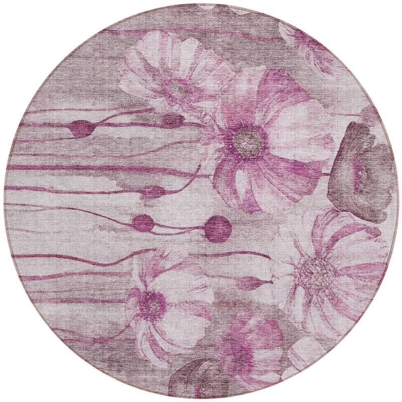 HomeRoots Floral Transitional Rectangle Outdoor Rug