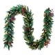 preview thumbnail 7 of 5, 9' Traditional Woodland Berry Garland w/Incandescent Clear Light Plug