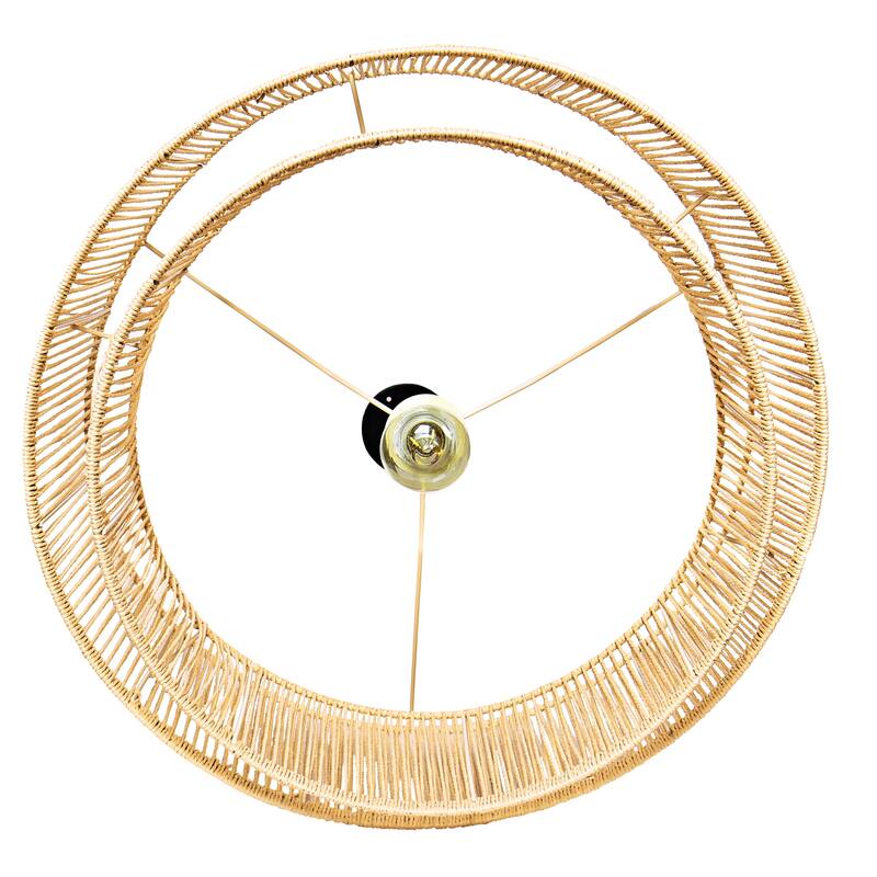 Hand-Woven Rattan Pendant Light