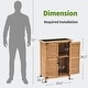 preview thumbnail 39 of 43, MCombo Small Outdoor Storage Cabinet Shed with Double Doors (24.6" x 18.3" x 38.2"), Wooden 0985