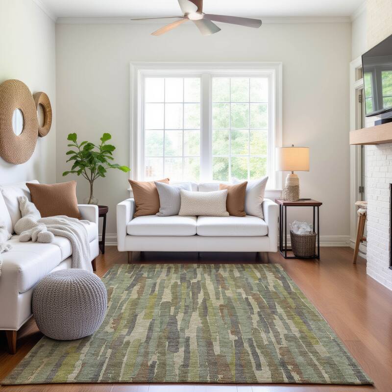 Premium Washable Super Soft Global Stripes Mayfield Rug
