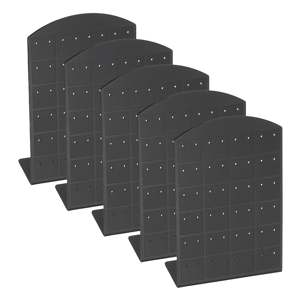 5pcs Earring Display Stand,Acrylic Earring Holder 48 Hole L Rack