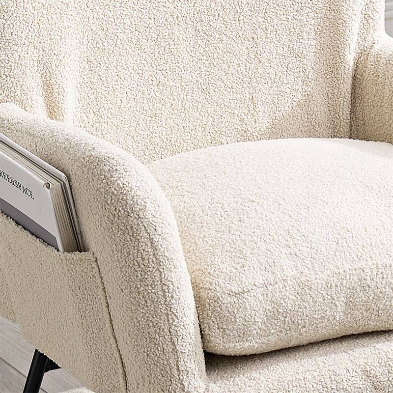 Rocking Chair with High Backrest,Comfort Arm Rocker,Lounge Armchair