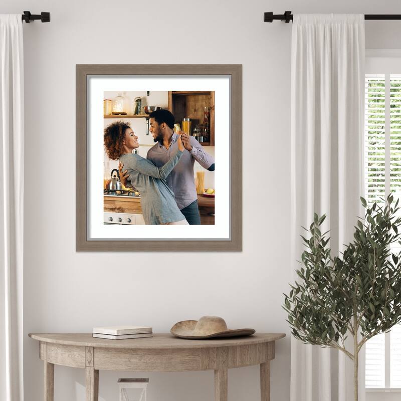 Eva Black Silver Narrow Framed Picture Frame, Photo Frame