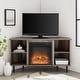 preview thumbnail 3 of 7, Middlebrook 48-inch Corner Fireplace TV Console Grey Wash