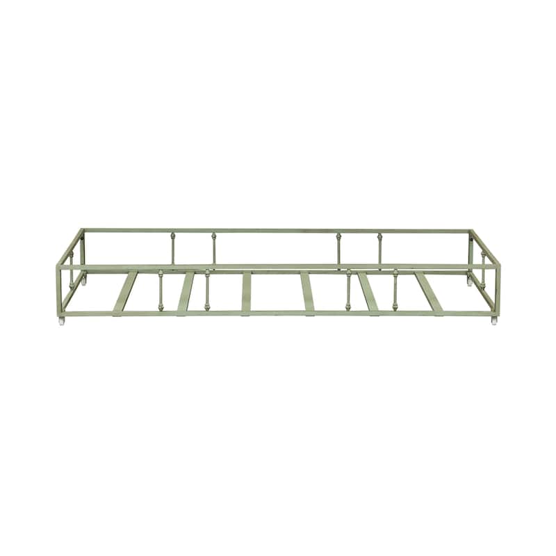 Vintage Series Distressed Metal Twin Metal Trundle