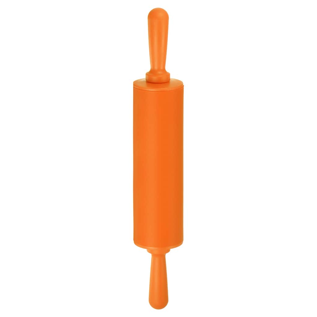 Silicone Rolling Pins for Baking 30cm x 4.2cm Roller Orange