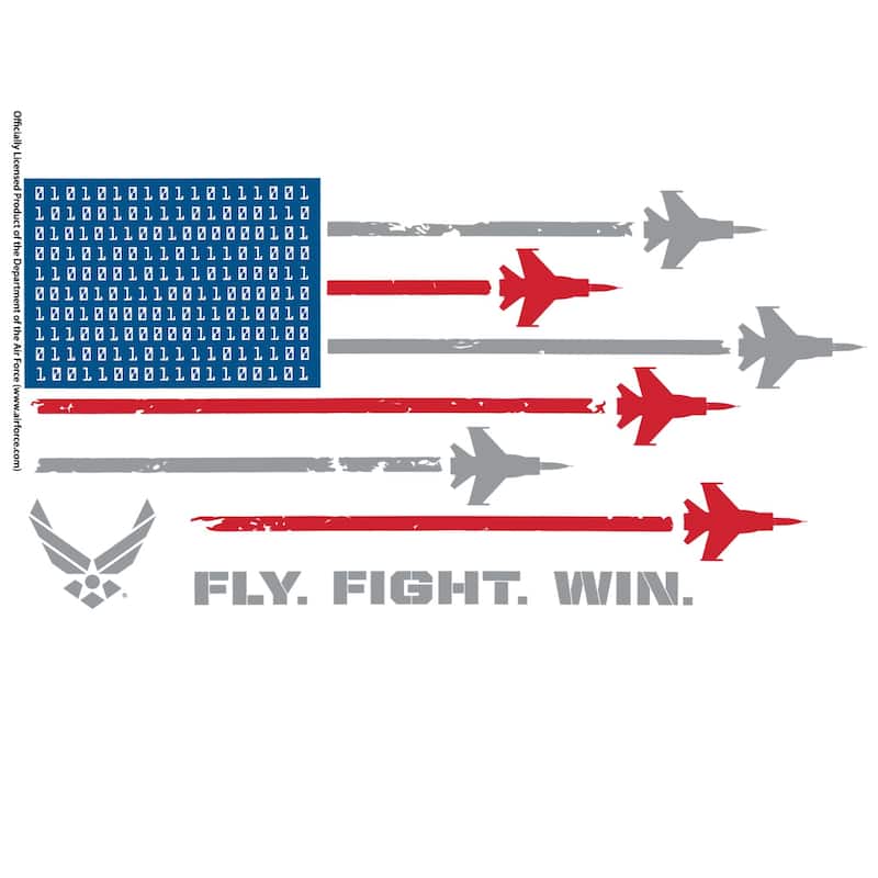 Tervis Air Force Fly Fight Win Made in USA Double Walled Insulated Travel Tumbler, Classic - 24oz Venture Lite Water Bottle