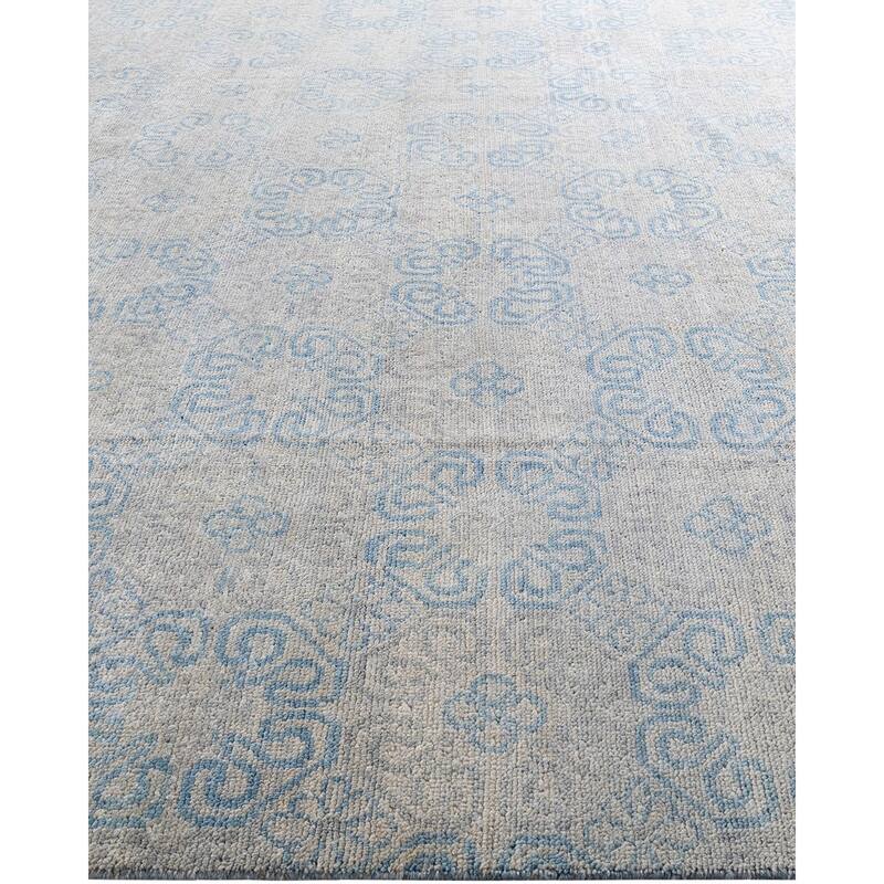 Modern One-of-a-Kind Handmade Area Rug - Beige, 9' 1" x 12' 2" - 9' 1" x 12' 2"