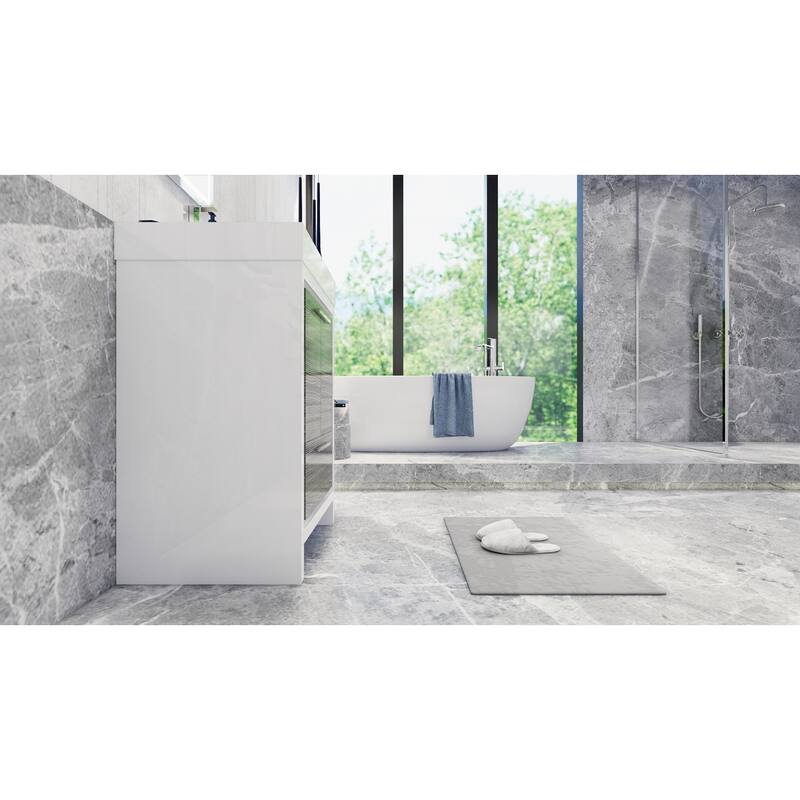 Dove 24'' Freestanding Vanity with Reinforced Acrylic Sink