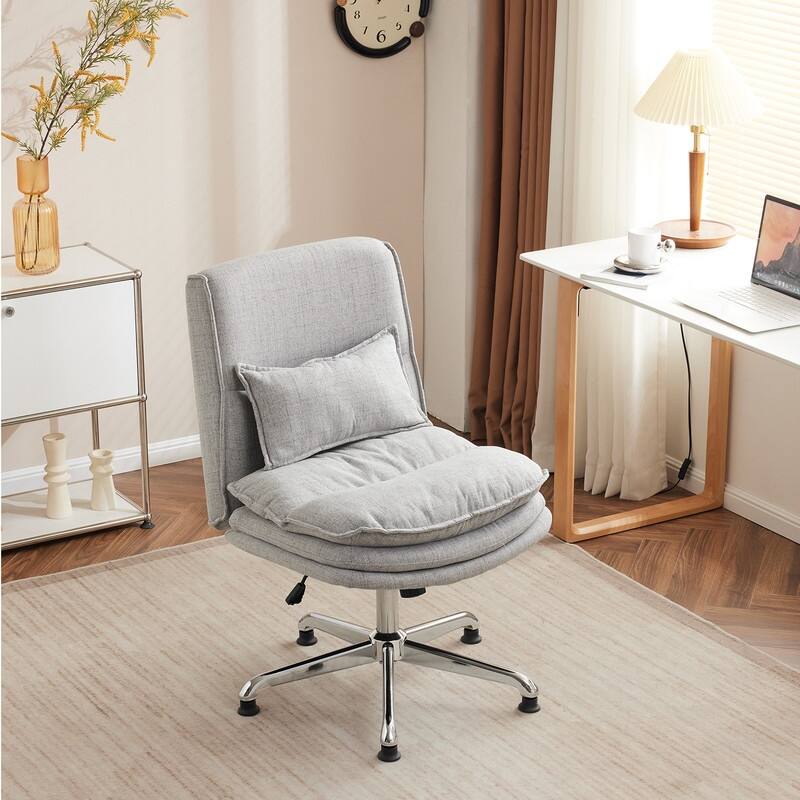 Upholstered Armless Task Office Chair