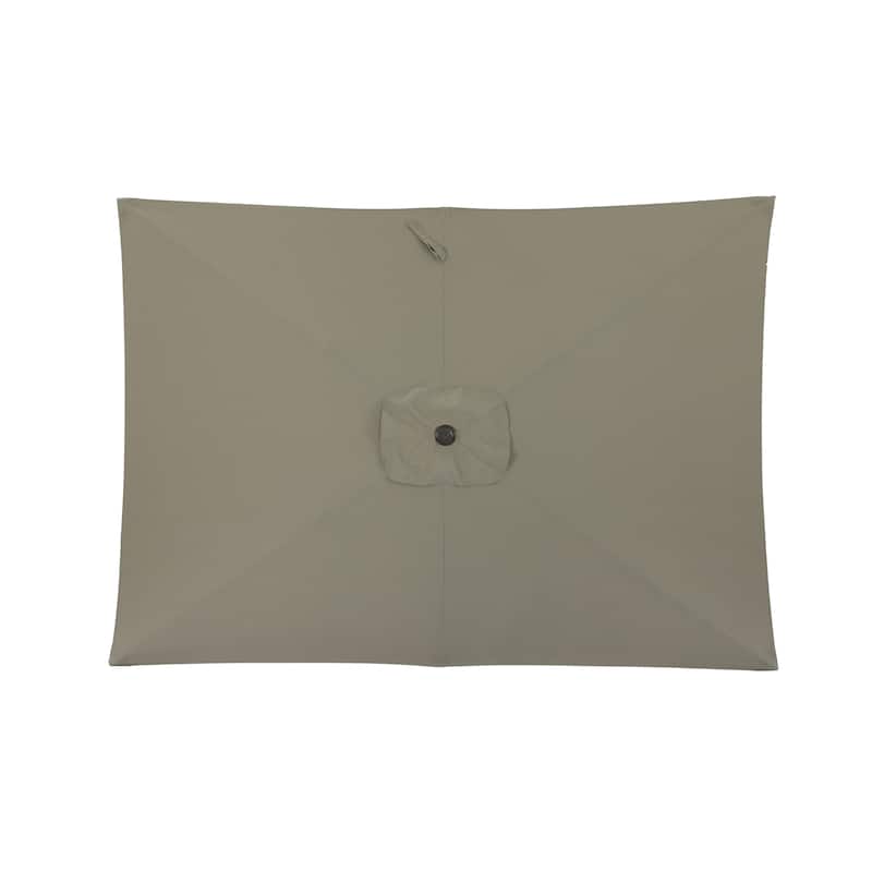 10 ft. Aluminum Rectanglar Market Patio Umbrella without Base