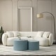 preview thumbnail 4 of 11, Modern Farmhouse Round Accent Nesting Side Coffee Table Set (Set of 2)