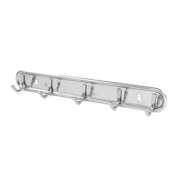 Shop Household Stainless Steel Wall Mounted Towel Hat 5 Hooks
