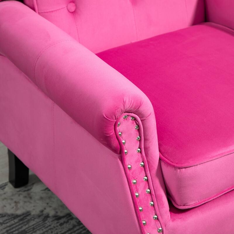 Mid Century Nailhead Decorative Armchair