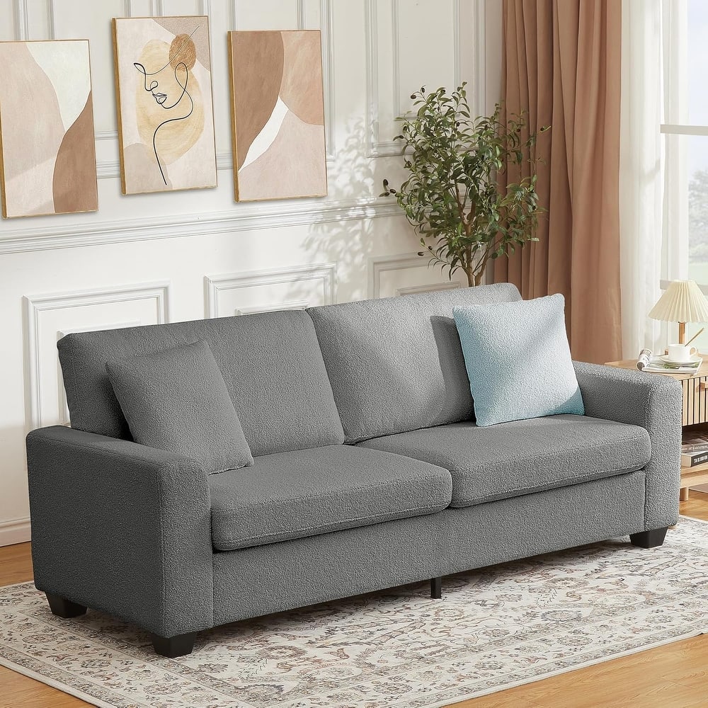 83' Comfy Cloud Couch, Modern 3 Seater Deep Seat Sofa