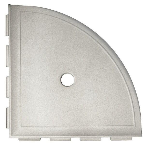 Daltile BA680 9-1/8" Wide Corner Shelf from the Bath Accessories Collection