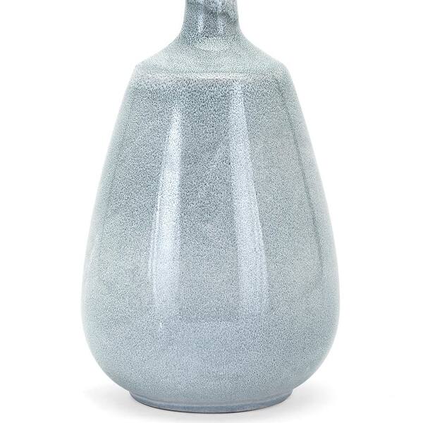 Shop Contemporary Style Decorative Ceramic Vases Gray Set Of