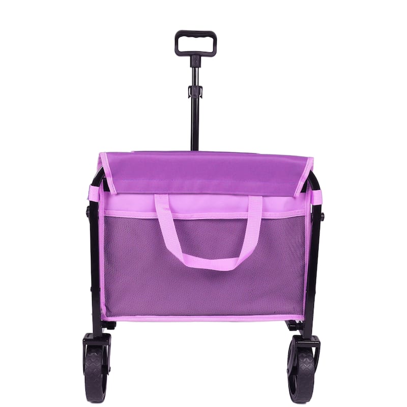 Collapsible Wagon with Wheels, Lightweight Utility Camping Wagons Carts Foldable with 3600lbs Weight Capacity, Carts