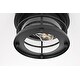 preview thumbnail 4 of 11, Jocelyn Outdoor Flush Mount in Black