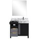 preview thumbnail 156 of 157, Lexora Zilara Bathroom Vanity Complete Set in Black and Grey with Faucet