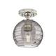 Option Polished Nickel / Light Smoke Deco Swirl Shade
