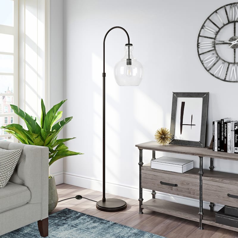 Verona Arc Floor Lamp - Blackened Bronze