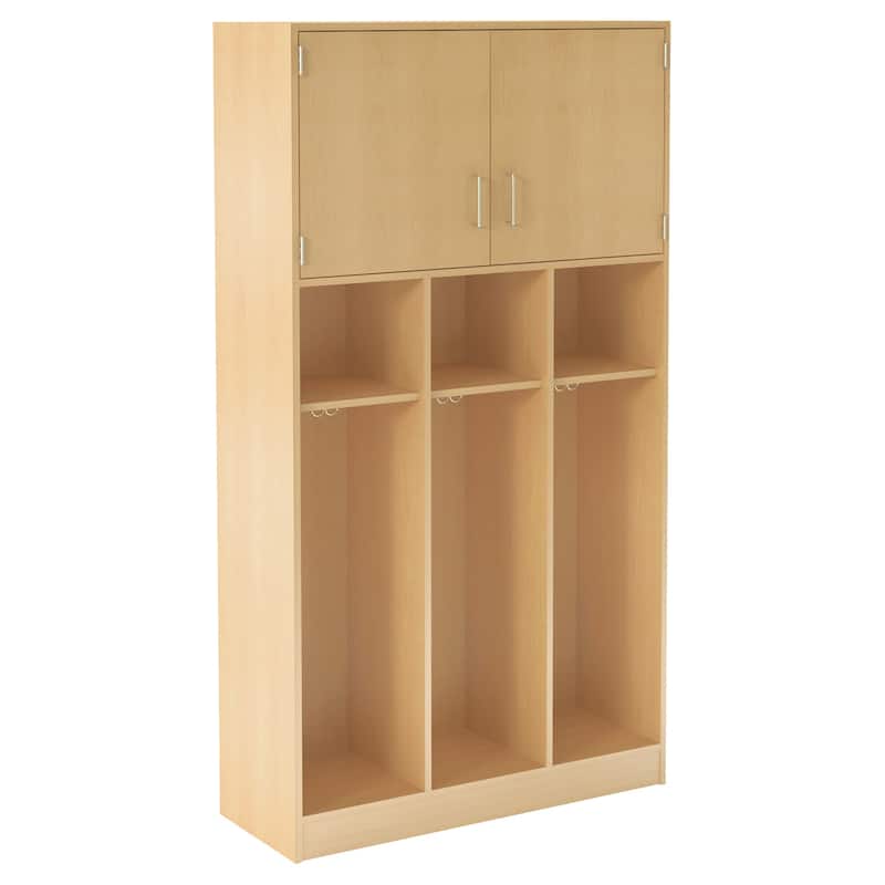 Triple Locker Storage Unit - 84" High - Secure Storage - 45" x 18" - Durable Locker Cabinet