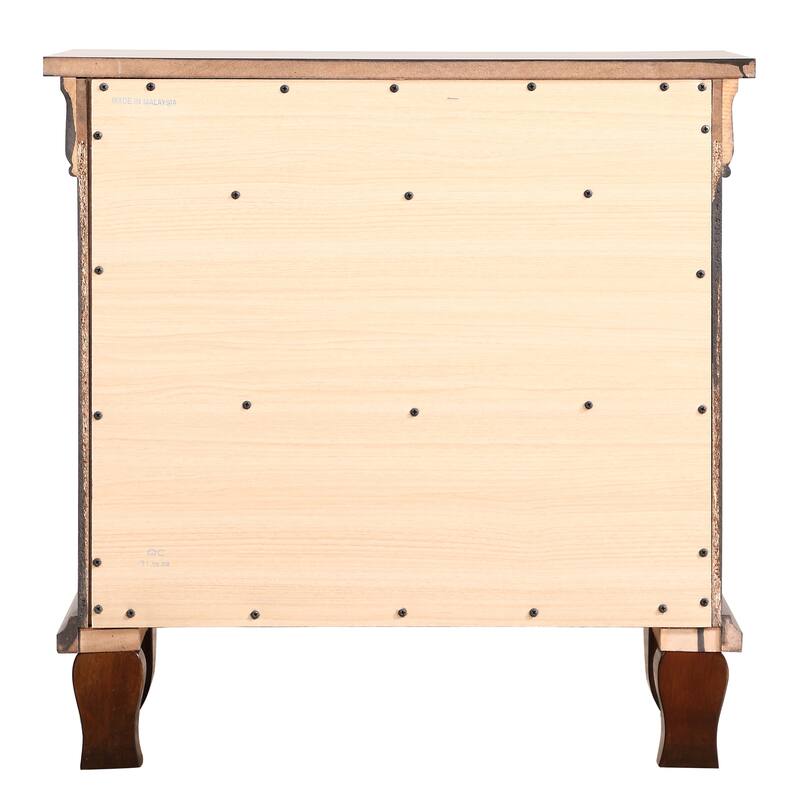 Rattan End table with drawer, Modern nightstand, side table for living room, bedroom,natural