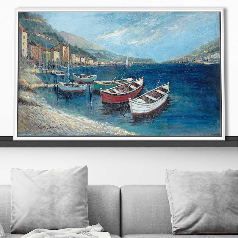 "Footprints in Sand" by Ruane Manning Print on Floating Canvas