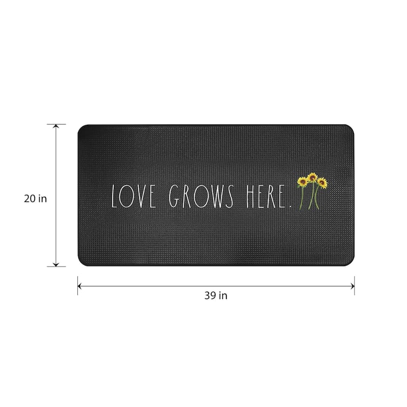 Rae Dunn Anti Fatigue Kitchen Mat - 20" x 39"