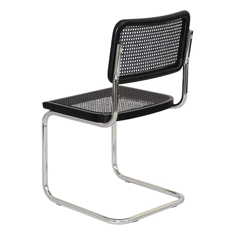 Breuer Chair Company Marcel Breuer Cesca Cane Cantilever Side Chair w/ Chrome Steel Frame (Various Wood & Cane Colors)