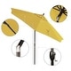preview thumbnail 3 of 99, Pompano 9ft Crank Lift Push Button Tilt Round Patio Umbrella by Havenside Home, Base Not Included