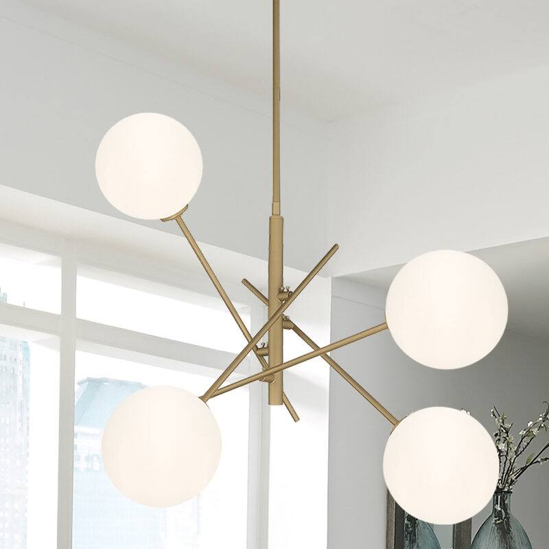 Caucy 4-Light Sputnik Modern Chandelier-UL - 32 inches